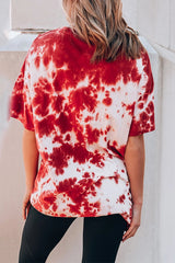 Tie Dye Print Casual Short Sleeve T-Shirt