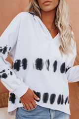 Tie Dye Long Sleeve Casual Hoodie