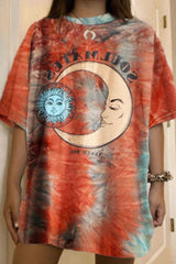 Contrast Color Casual Short Sleeve T-Shirt