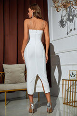 Lupita Embellished Strap Maxi Bandage Dress