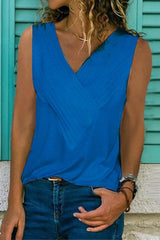 Basic V-Neck Sleeveless T-shirt