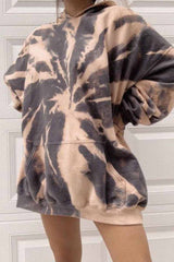 Winter Tie-dye Padded Hoodie