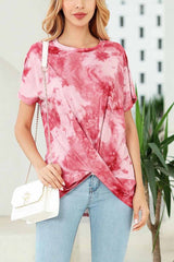 Round Neck Tie-Dye T-Shirt