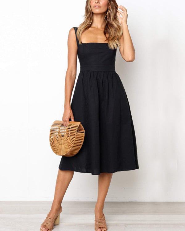 Camellia Sling A Line Dress