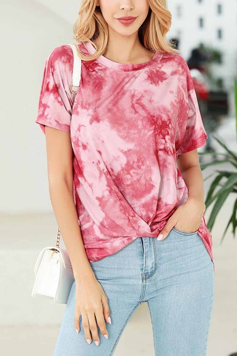 Round Neck Tie-Dye T-Shirt