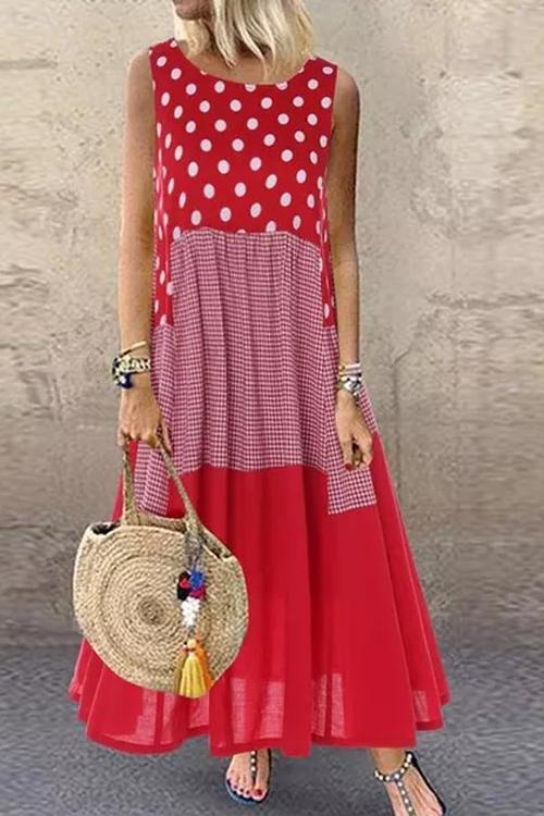 Bohemian Ruffle Sundress Maxi Dress