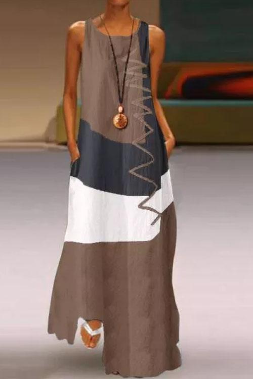 Fashion Show Stitch Maxi Dress