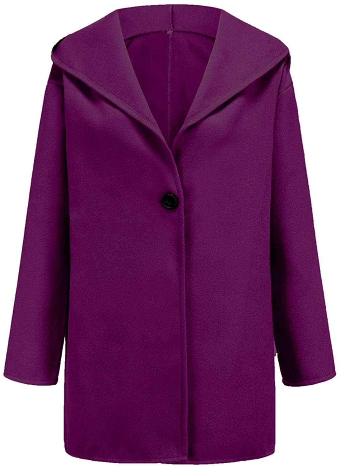 Fashion Lapel Pure Colour Overcoat