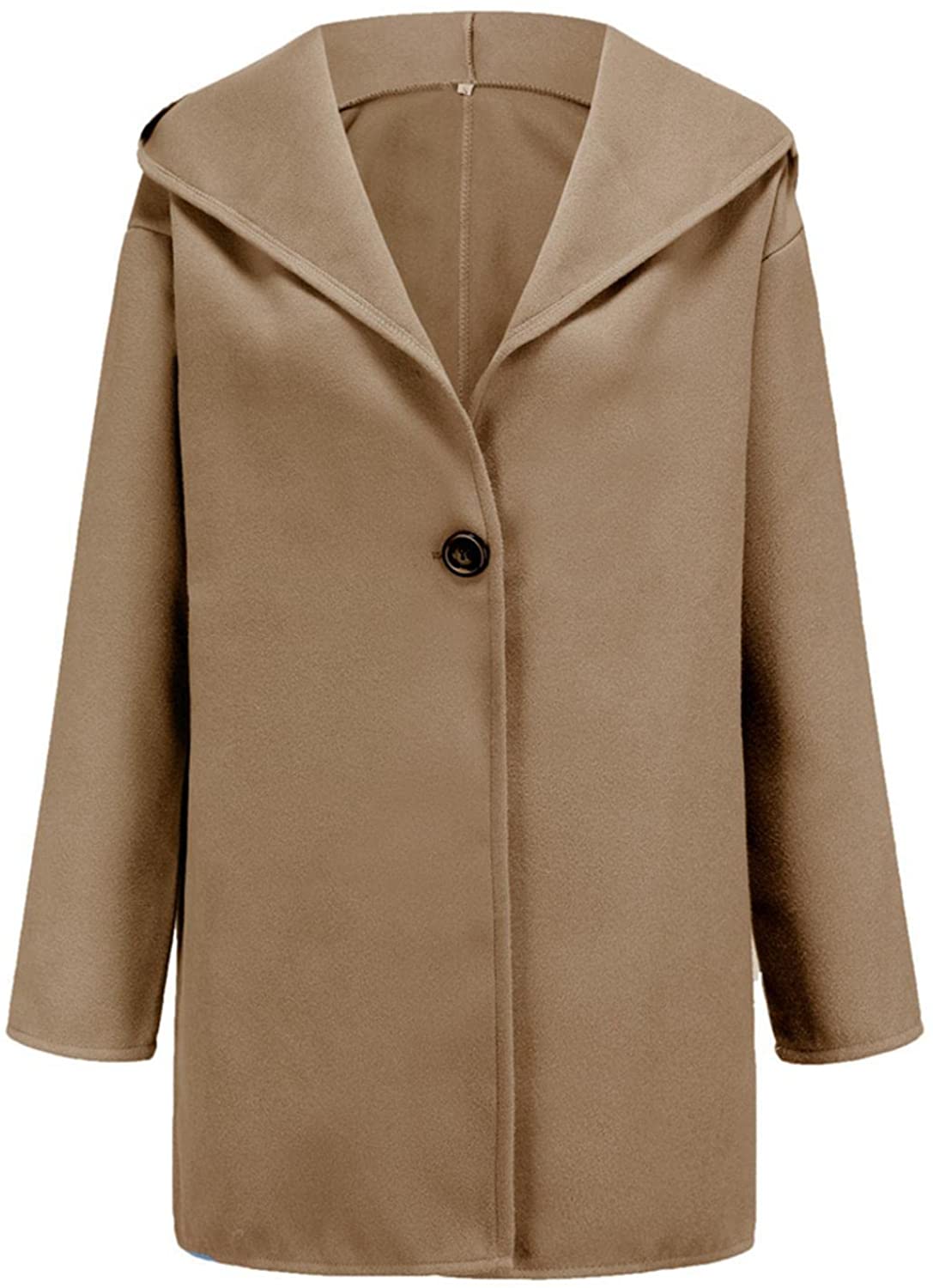 Fashion Lapel Pure Colour Overcoat