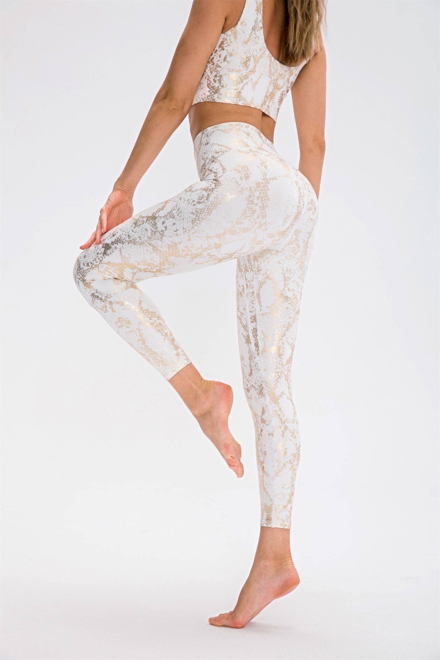 Snake Print High Waisted Leggings