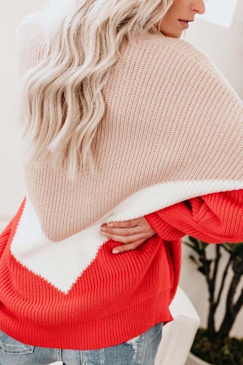 Comfy Loose Stitching Sweater(2 Colors)