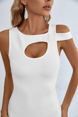 Jemima Backless Long Slit Bandage Dress