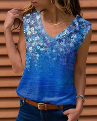 Colorful Oils Sleeveless Tank Top