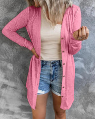 Thin Knitting Long Cardigan