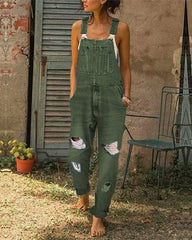 Women's Casual Jeans Denim Rompers Sleeveless Overalls Jumpsuit