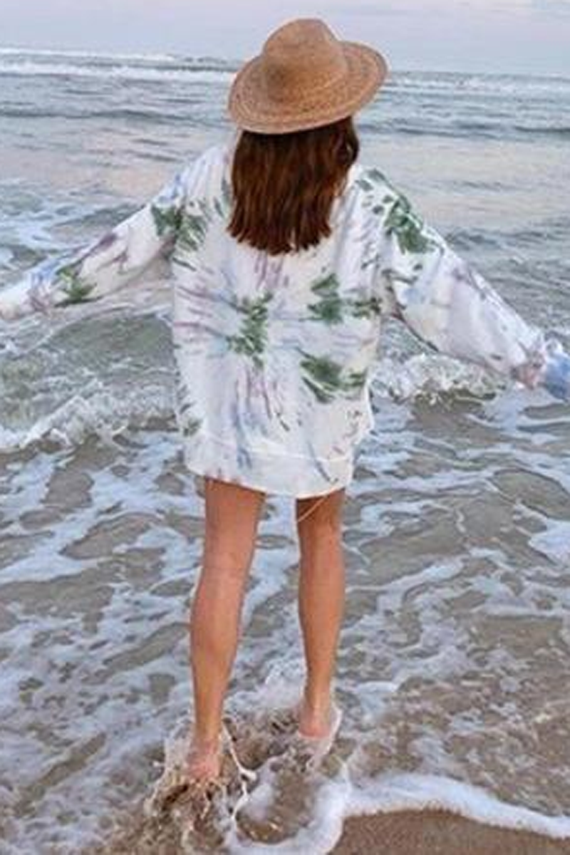 Tie Dye Long Sleeve Casual Sweatshirt