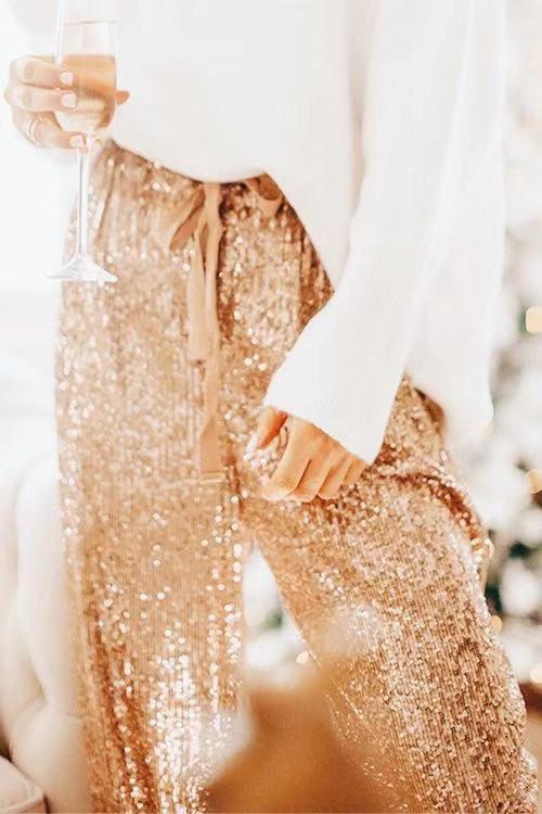 Sequin Jogging Party Pants