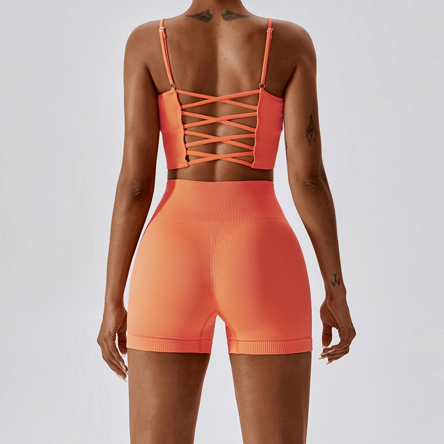 Seamless Workout Tank Top & Shorts Set