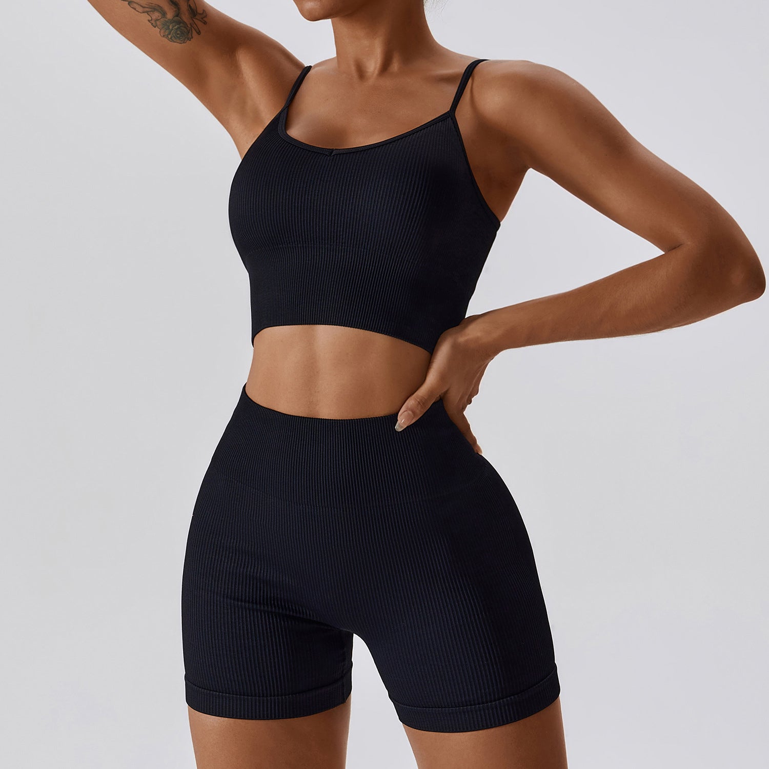 Seamless Workout Tank Top & Shorts Set