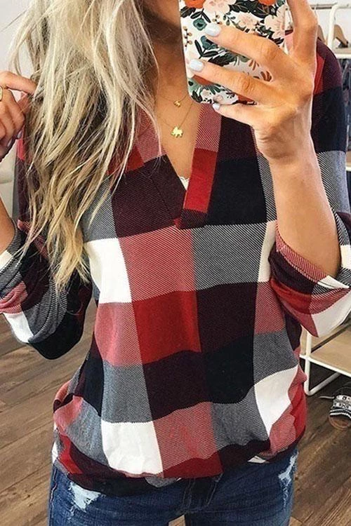 Scotland Plaid Top Shirt