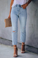 Retro Light Blue Denim Jeans