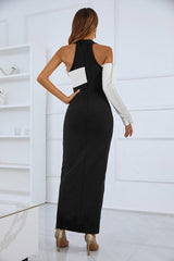 Evie One Sleeve Maxi Bandage Dress