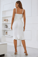 Lena Mermaid White Bandage Dress