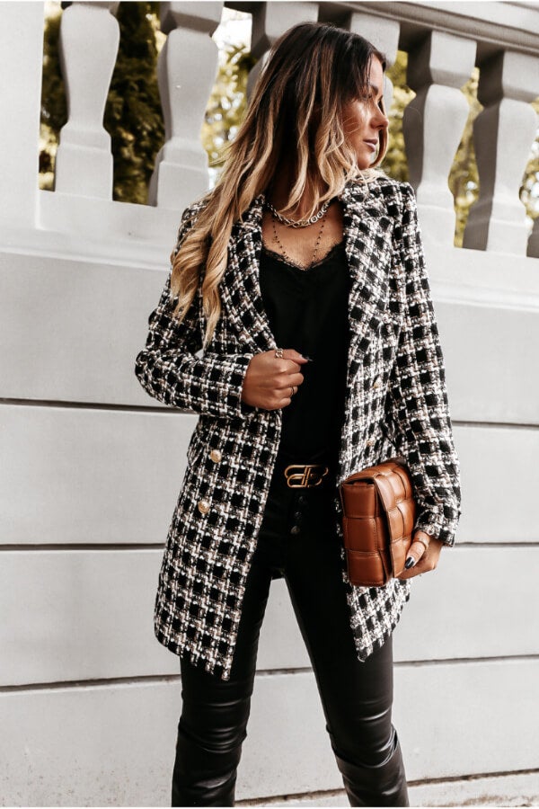 Fashion Elegant Double Breasted Overcoat