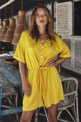 Sexy Solid Color V-Neck Jumpsuit