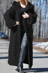 Fashion Solid Color Button Thick Knitwear