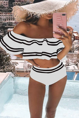 Ruffled Layered Bikini Swimsuit