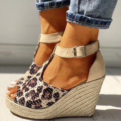 Women Summer Fish Mouth Wedge Sandals