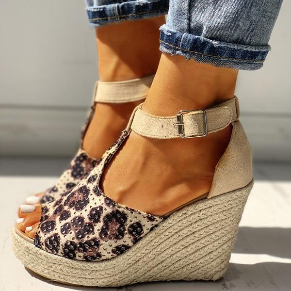 Women Summer Fish Mouth Wedge Sandals