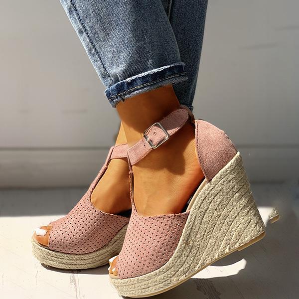 Women Summer Fish Mouth Wedge Sandals