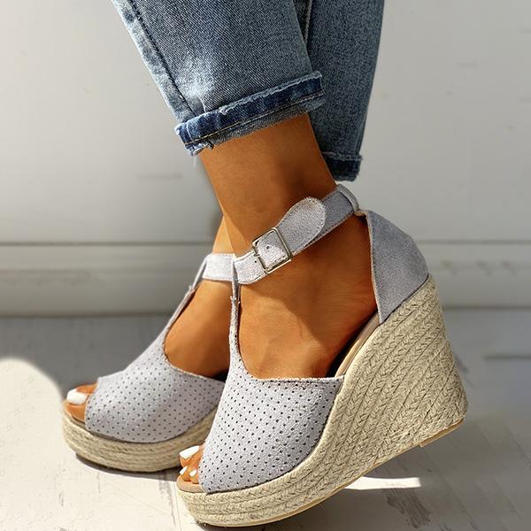 Women Summer Fish Mouth Wedge Sandals