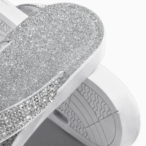 Women Casual Beach Flip Flops Slide Flash Bling Slippers