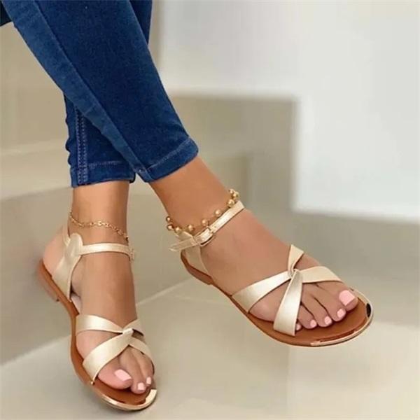 Women Simple Flat Commuter Sandals