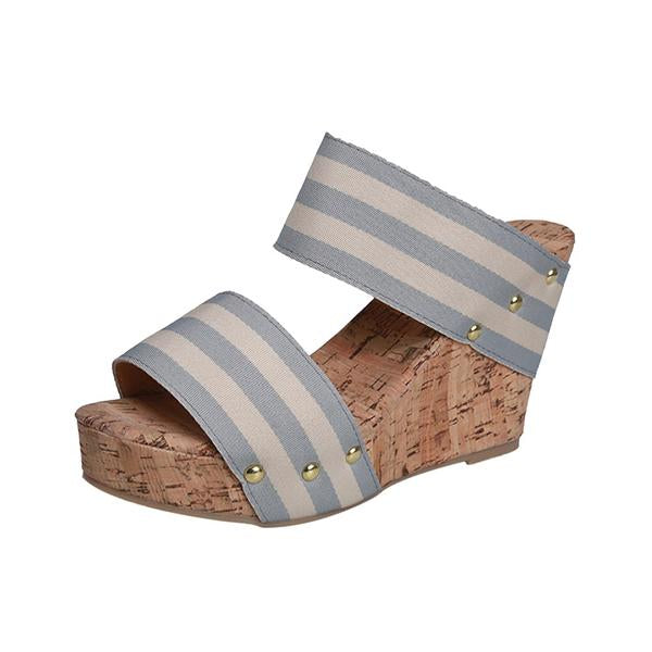 Waterproofing Thick Bottom Exposed Toe Wedges Sandals