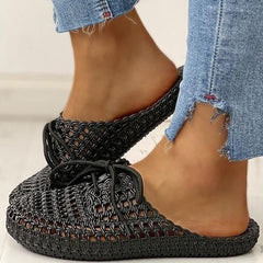 Fashion Hole Lace Soft Bottom Non-slip Slippers