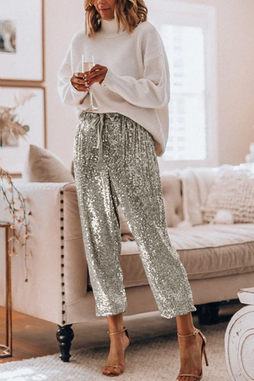 Sequin Jogging Party Pants