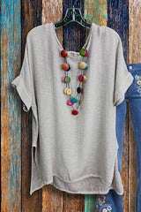 Casual Solid Color T-shirt