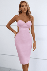 Elia Embellished Straps Bandage Dress