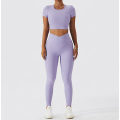 Short Sleeve Backless Top