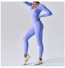 Seamless Long Sleeve Yoga Jumpsuit