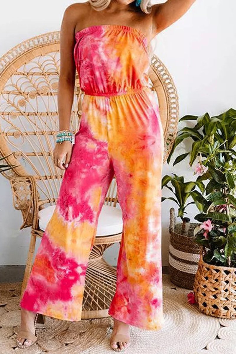 Tie Dye Tub Wide Leg Jumpsuit