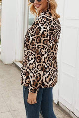 Fashion Leopard Print Suit Jacket