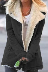 Casual Winter Solid Color Warm Jacket