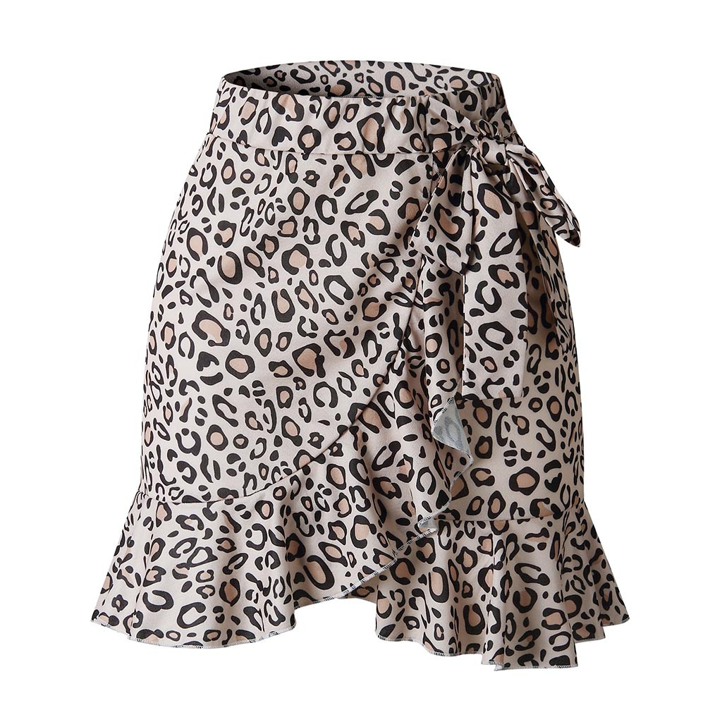 Casual High Waist Short Print Skirt