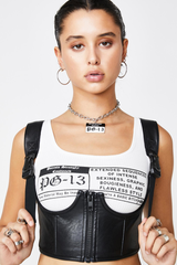 Punk Leather Camisole 2PC Set