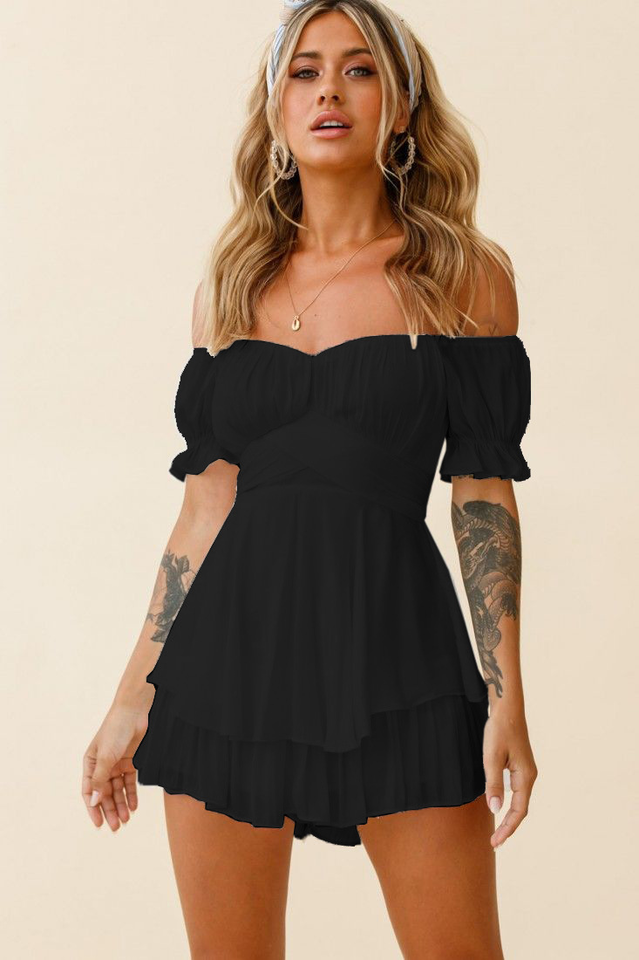 Boho Off Shoulder Romper